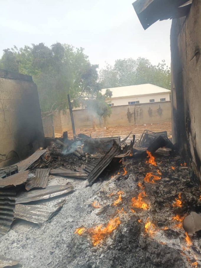 Fire razes NEC Office in Kauran Namoda, Zamfara State