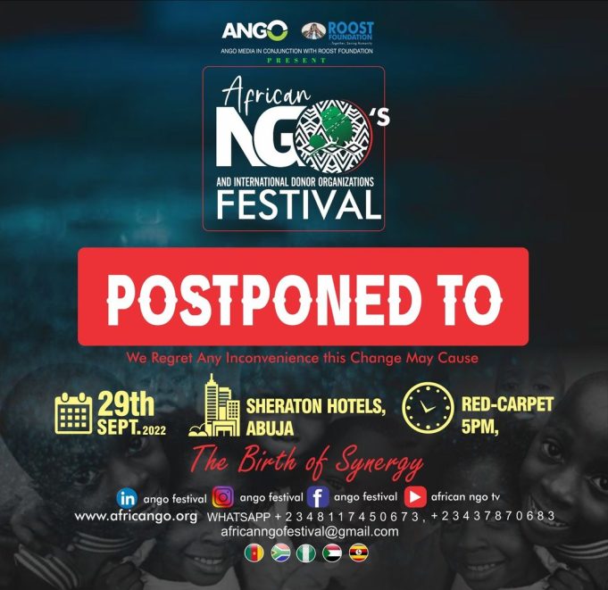 African NGO Festival: Organisers shift date