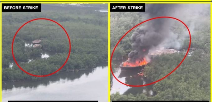 NAF Continues Ariel Bombardment Against Economic Saboteurs