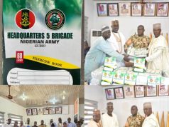 Back -to-School: Commander 5 Brigade Nigerian Army Donates Books to students of 3 LGAs