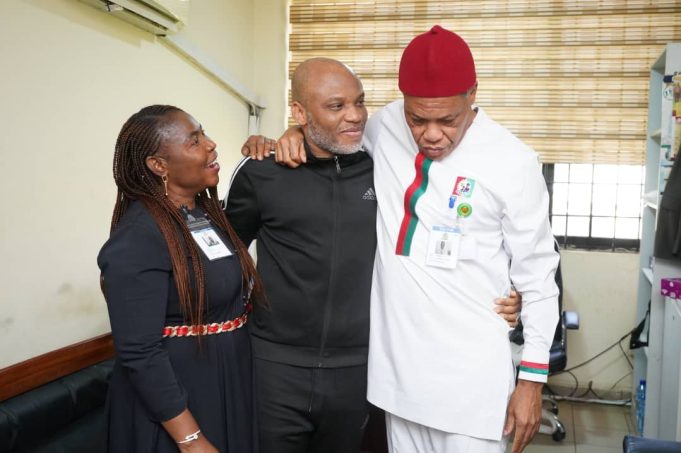 Aguocha visits Nnamdi Kanu, resolves access restriction to his lawyers