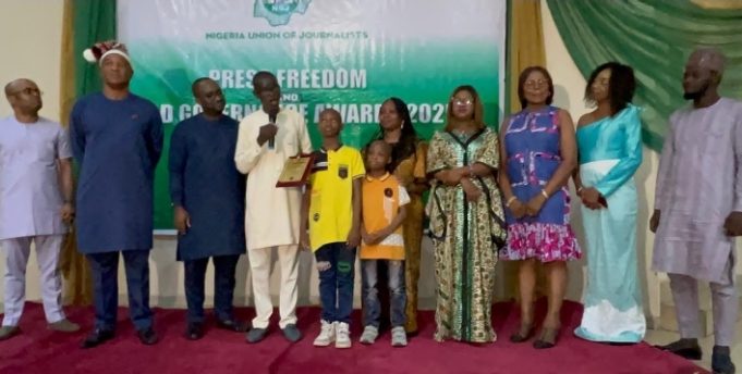 Jide Oyekunle Of Daily Independent Bags NUJ Press Freedom Torchbearer Award