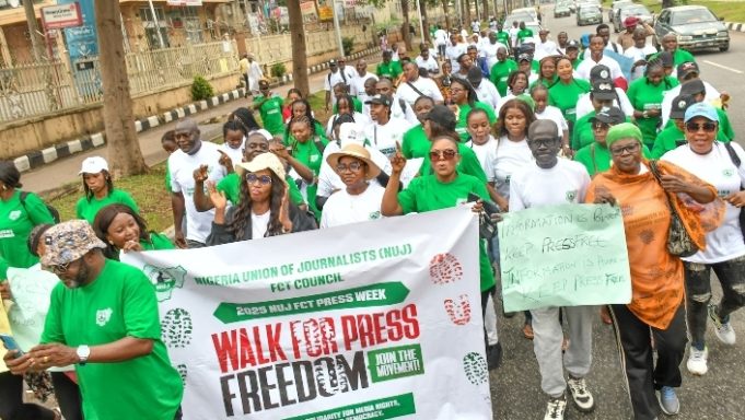 NUJ FCT Journalists March For Press Freedom, Better Working Conditions