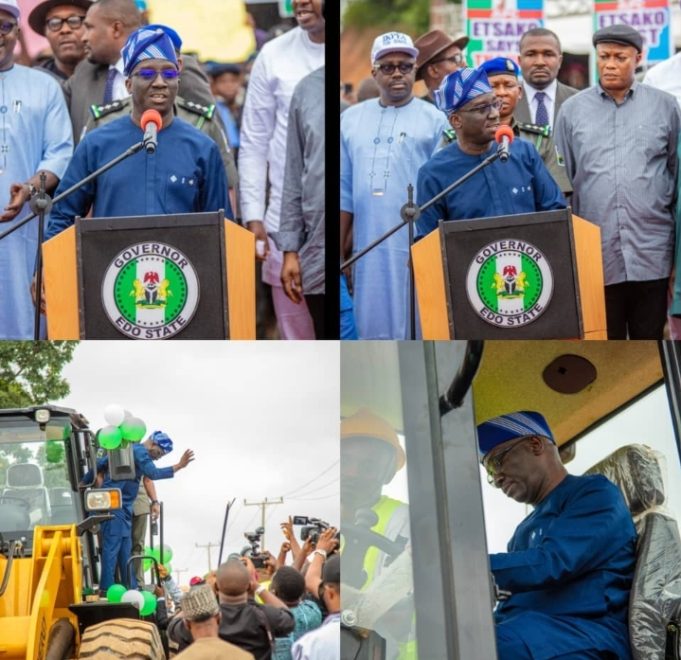 Okpebholo Flags Off Emergency Road Repairs, Vows To End Kidnapping In Edo