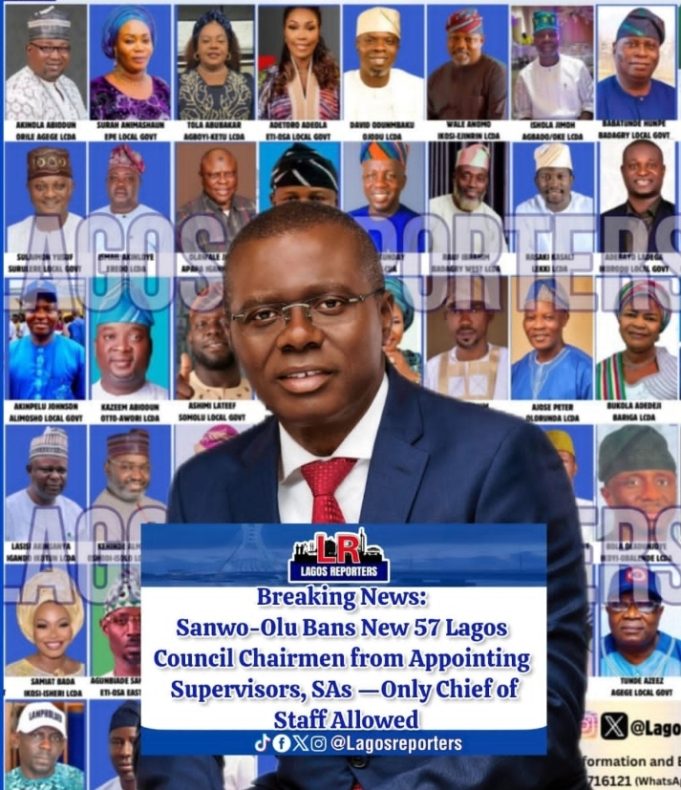 Sanwo-Olu Bars Newly Elected Lagos Chairmen From Making Key Political Appointments