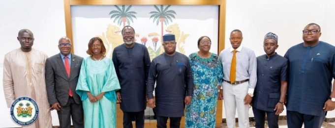 ECOWAS Commission President Meets New Chair, President Maada Bio, In Freetown