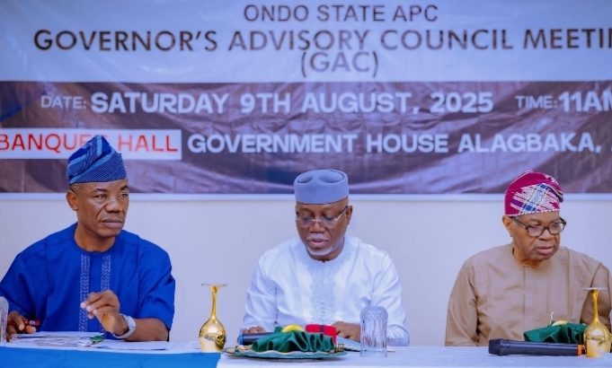 Ondo Governor Hosts Maiden Advisory Council Meeting To Strengthen Party, Government Ties
