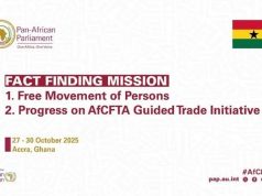 PAP To Assess Ghana’s Implementation Of AfCFTA and Free Movement Protocol