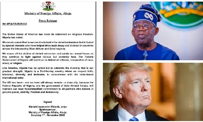 Nigeria Dismisses US Claims Of Christian Genocide, Reaffirms Commitment To Religious Freedom