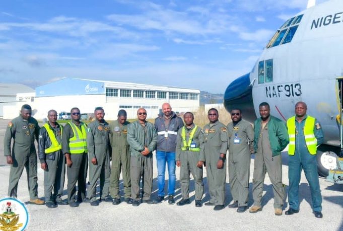 NAF C-130 Touches Down Safely In Portugal For Critical Maintenance