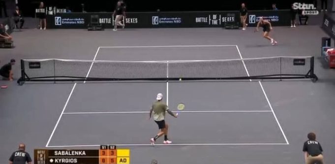 Kyrgios Outplays Sabalenka In Handicapped ‘Battle Of The Sexes’ Showdown