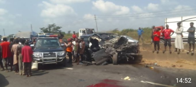 Fatal Ogun Crash: FRSC Rescues Anthony Joshua As Two Die On Lagos-Ibadan Expressway