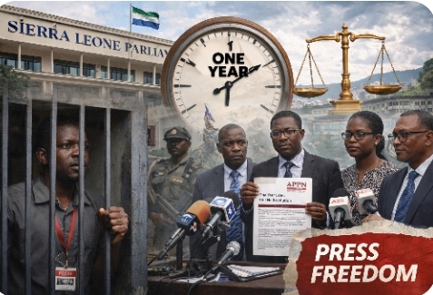 One-Year Ban: APPN Warns ‘Justice Delayed’ As Sierra Leone Parliament Keeps Journalist In Limbo