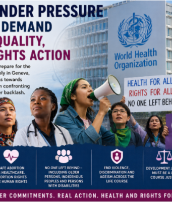 WHA79 Under Pressure As Activists Demand Gender Equality, Health Rights Action