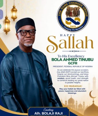 Eid-el-Adha: Bolaji Raji Backs Tinubu’s Reforms, Urges Nigerians To Remain Hopeful