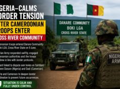 Nigeria-Calms Border Tension After Cameroonian Troops Enter Cross River Community