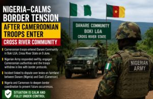 Nigeria-Calms Border Tension After Cameroonian Troops Enter Cross River Community