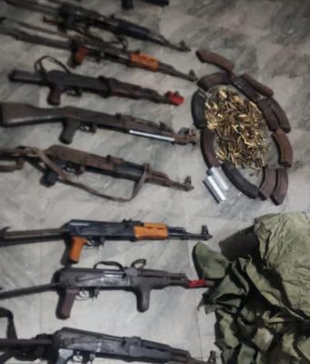 DSS, Army Bust ESN Armouries In Enugu, Recover Rocket Launcher, AK-47 Rifles