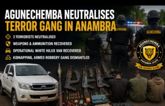 Agunechemba Neutralises Three Suspected Terrorists, Recovers Weapons In Anambra