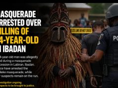 Masquerade Arrested Over Killing of 24-Year-Old In Ibadan