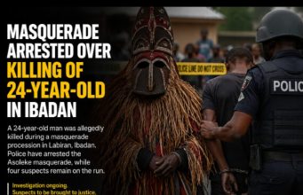 Masquerade Arrested Over Killing of 24-Year-Old In Ibadan