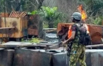 Troops Strike Illegal Oil Refining Site In Rivers Forest, Recover Stolen Crude