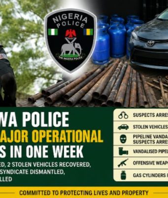 Adamawa Police Arrest 10 Suspects, Recover Stolen Vehicles, Foil Terror Attack In One Week