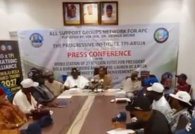 APC Support Groups Launch Drive To Secure 27 Million Votes For Tinubu