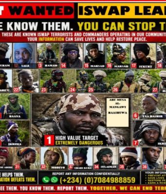 Military Identifies Top ISWAP Leaders, Declares Governor Most Wanted