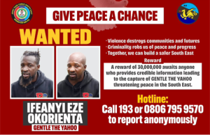 Military Declares ‘Gentle The Yahoo’ Wanted, Offers N30m Reward