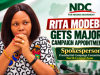 Rita Modebe Gets Major Campaign Appointment In NDC
